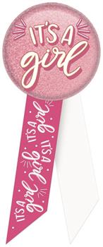 It's A Girl Rosette