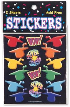 Super Grad Graduation Stickers