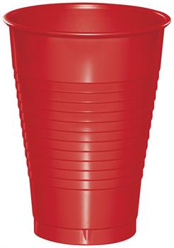 Classic Red 12 oz Plastic Cups