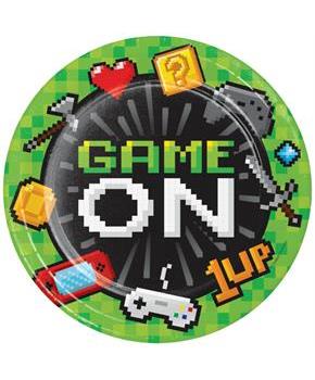 Gaming Party Dinner Plates Kit (24), Each