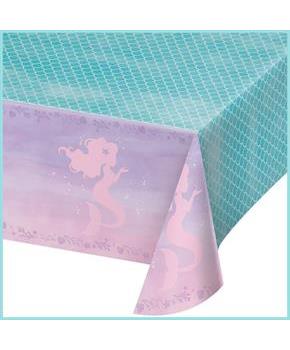 Iridescent Mermaid Party Plastic Tablecloths