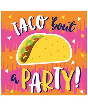 Fiesta Fun Taco Beverage Napkin Kit (48), Each