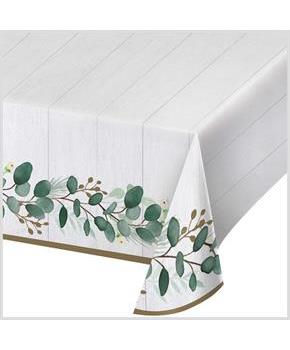 Eucalyptus Greens Paper Tablecover Kit (3), Each