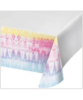 Tie Dye Party Plastic Tablecover Kit (3), Each