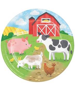 Farm Animals Paper Plates