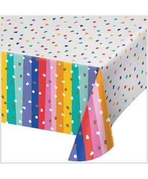 Birthday Confetti Paper Tablecloth