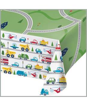 Transportation Time City Life Paper Tablecloths, 3 ct