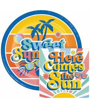 Summer Vibes Plates and Napkins Kit