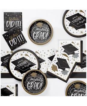 Glowing Grad Tableware Kit