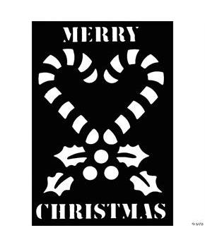 Candy Cane Stencil