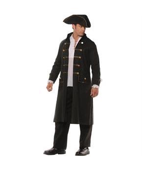 Pirate Coat Set Adult Black Standard