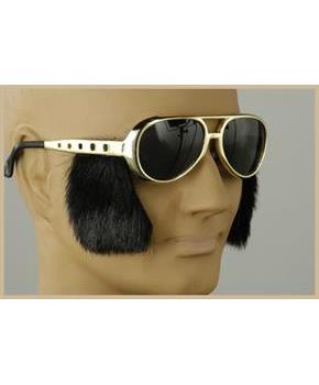 Rock N Roll Costume Glasses With Sideburn