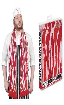 71" Soft-Knit Acrylic Bacon Scarf