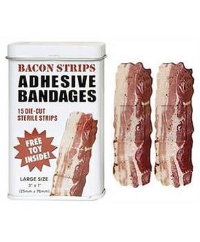 Bacon Strips Adhesive Bandages Box Of 15