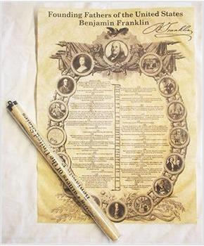 Historic U.S. Document Reproduction: Ben Franklin