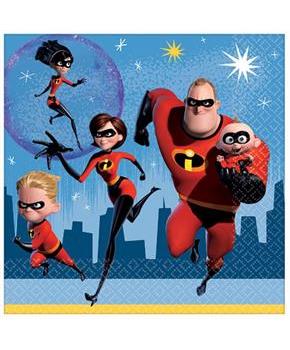 Disney/Pixar Incredibles 2 6.5" Lunch Napkins, 16-Pack