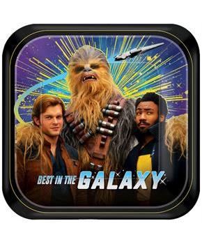 Star Wars Han Solo 7" Square Paper Party Plates, 8-Pack