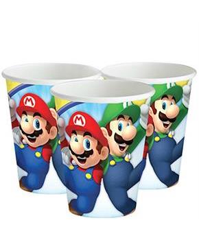 Super Mario Bros. 9oz Paper Cups, 8 Count