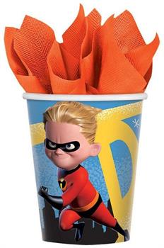 Diney/Pixar Incredibles 2 9oz Paper Party Cups, 8-Pack