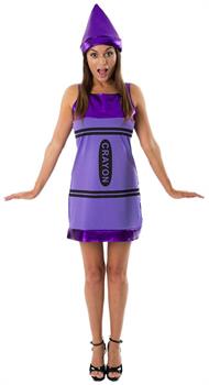 Women's Purple Crayon Costume Dress