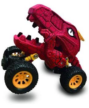 Aeromax Dino-Faur Pull Back Dinosaur Truck | Red