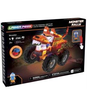 Laser Pegs 255 Piece Light Up Construction Set | Shredder Monster Truck