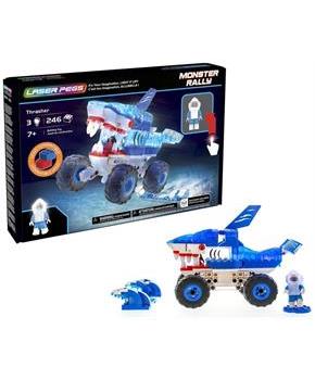 Laser Pegs 246 Piece Light Up Construction Set | Thrasher Monster Truck