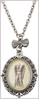 Doctor Who Weeping Angel Cameo Necklace