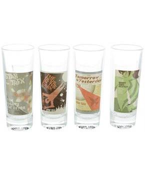 Star Trek: TOS Fine Art Shot Glass 4-Pack, Set #12 of 20