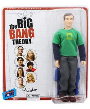Big Bang Theory Sheldon (Green Lantern/ Superman) Retro Clothed 8" Figure