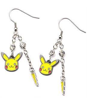 Pokemon Pikachu and Lightning Bolt Dangle Earrings