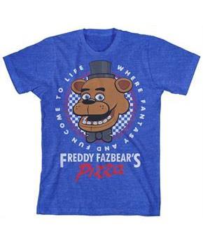 Five Nights at Freddy's "Pizza" Boy's Blue T-Shirt