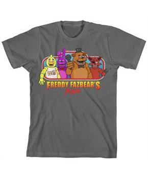 Five Nights at Freddy's "Fazbear's Pizza" Boy's Gray T-Shirt