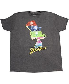 Disney Duck Tales Characters Charcoal T-Shirt