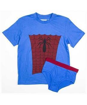 Marvel Spider-Man Boy's Shirt/Underwear Underoos Set