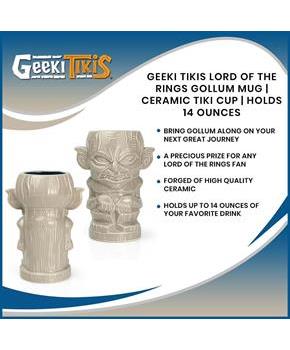 Geeki Tikis Lord Of The Rings Gollum Mug | Ceramic Tiki Cup | Holds 14 Ounces