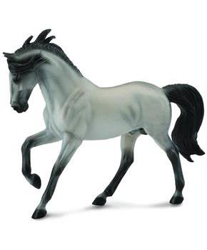 Breyer 1:18 CollectA Model Horse: Grey Andalusian Stallion