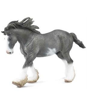 Breyer 1:18 Corral Pals Horse Collection: Black Sabino Roan Clydesdale Stallion