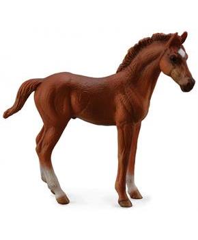 Breyer CollectA Series Chestnut Thoroughbred Standing Foal Model Horse
