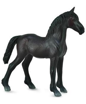 Breyer CollectA 1/18 Model Horse - Black Friesian Foal