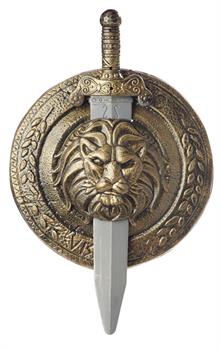 18" Gladiator Combat Shield and Sword Costume Weapon Adult
