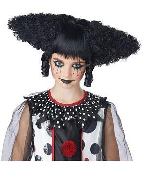 Creepy Clown Women's Costume Wig - Black