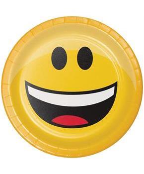 Show Your Emojions 7" Paper Luncheon Plates: 8 Count