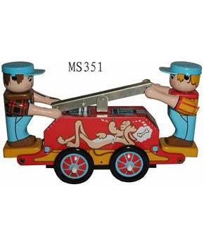 Vintage Style 5.5" Tin Railway Cart