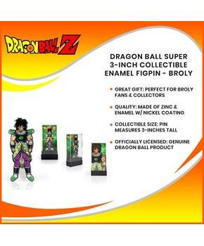 Dragon Ball Super 3-Inch Collectible Enamel FiGPiN - Broly #217 Toynk Exclusive
