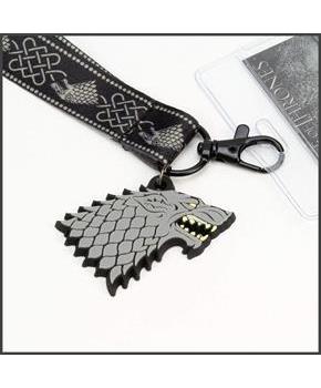 Game of Thrones House Stark Lanyard w/ PVC Charm