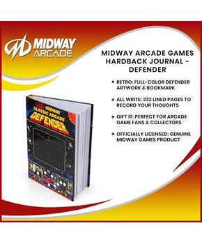 Midway Arcade Games Hardback Journal - Defender