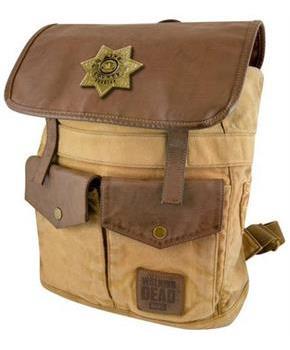 The Walking Dead Sheriff Rick Grime's Brown Backpack