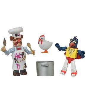 Muppets Minimates S1 2-Pack: Stunt Show Gonzo & Batter Damaged Swedish Chef