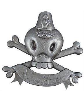 Gary Baseman Skull and Crossbones Pin